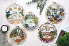 Alternative view 5 of Embroidered Interiors: Stitch 11 Charming Spaces; Skill-Building Techniques