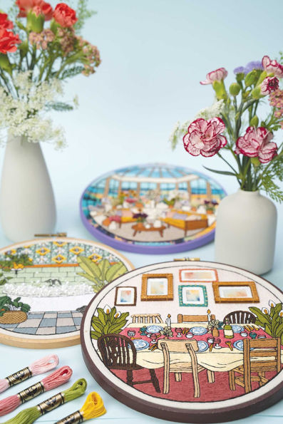 Embroidered Interiors: Stitch 11 Charming Spaces; Skill-Building Techniques