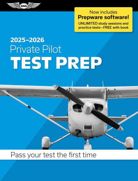 Private Pilot Test Prep 2025-2026: Paperback plus software-pass