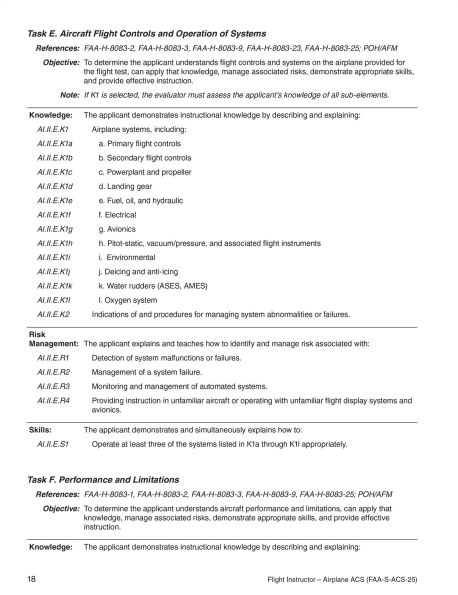 Airman Certification Standards: Flight Instructor - Airplane (2025): FAA-S-ACS-25