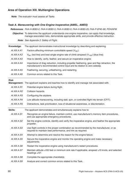 Airman Certification Standards: Flight Instructor - Airplane (2025): FAA-S-ACS-25
