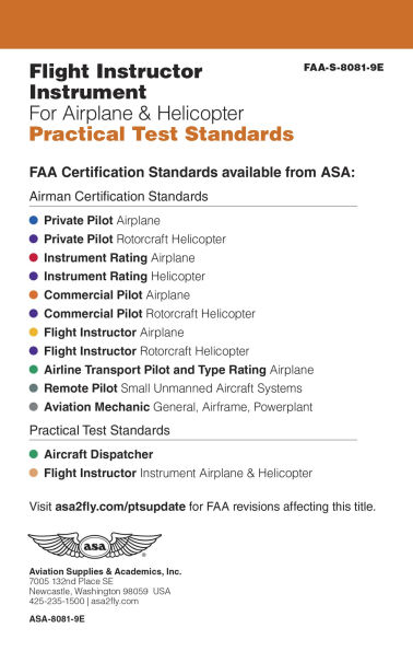 Flight Instructor Instrument Practical Test Standards for Airplane & Helicopter (2025): FAA-S-8081-9E