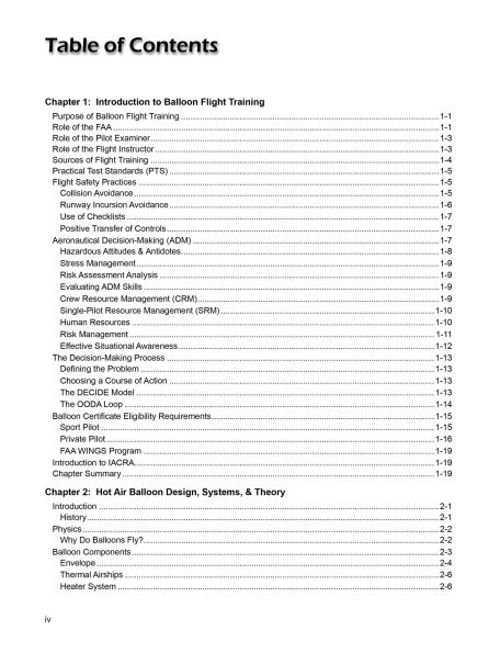Balloon Flying Handbook (2025): FAA-H-8083-11B