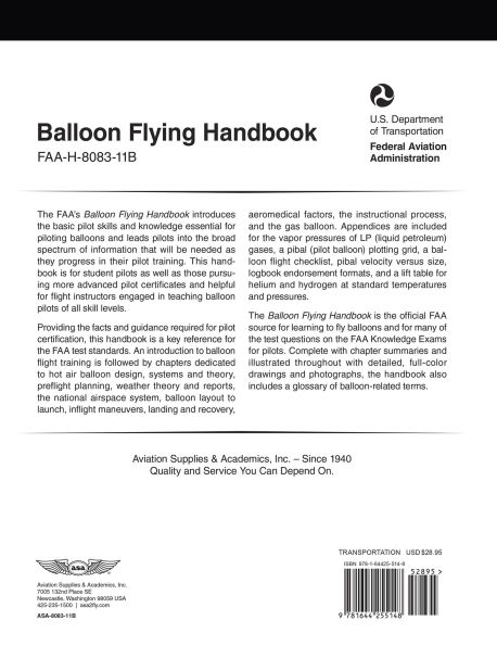 Balloon Flying Handbook (2025): FAA-H-8083-11B