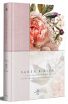 Alternative view 1 of Biblia Reina Valera 1960 letra grande. Tapa Dura, Tela rosada con flores, tamaño manual / Bible RVR 1960. Handy Size, Large Print, Hardcover, Pink