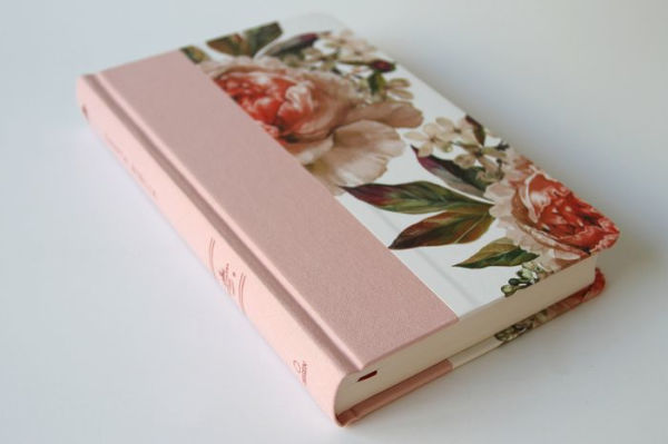 Biblia Reina Valera 1960 letra grande. Tapa Dura, Tela rosada con flores, tamaño manual / Bible RVR 1960. Handy Size, Large Print, Hardcover, Pink