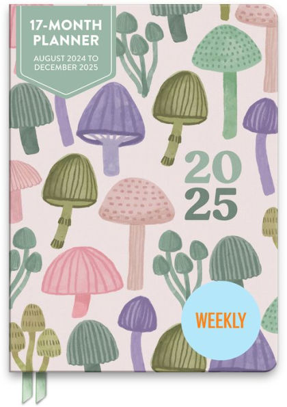 2025 Watercolor Shrooms Weekly Pocket (17 months) Exclusive