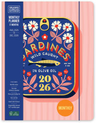 Title: 2025-2026 Wild Caught Sardines Just Right Monthly Planner 17m Exclusive