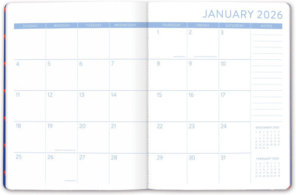 2025-2026 Wild Caught Sardines Just Right Monthly Planner 17m Exclusive