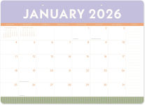 Alternative view 2 of 2025-2026 Color Block Decorative Desk Blotter 17m Exclusive