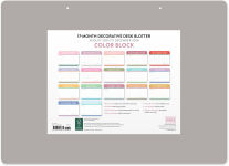 Alternative view 4 of 2025-2026 Color Block Decorative Desk Blotter 17m Exclusive