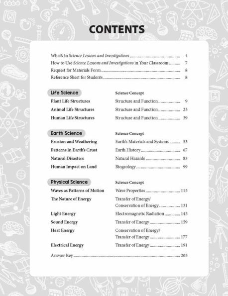 Science Lessons and Investigations, Grade 4 Teacher Resource