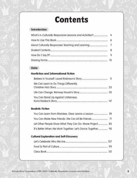 Culturally Responsive Lessons & Activities, Grade 3 Teacher Resource