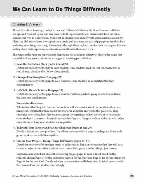 Culturally Responsive Lessons & Activities, Grade 3 Teacher Resource