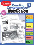 Alternative view 1 of Reading Comprehension: Nonfiction, Grade 1 Teacher Resource