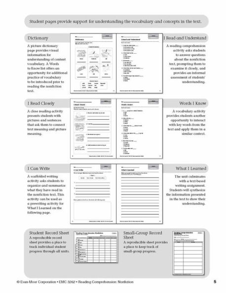 Reading Comprehension: Nonfiction, Grade 2 Teacher Resource