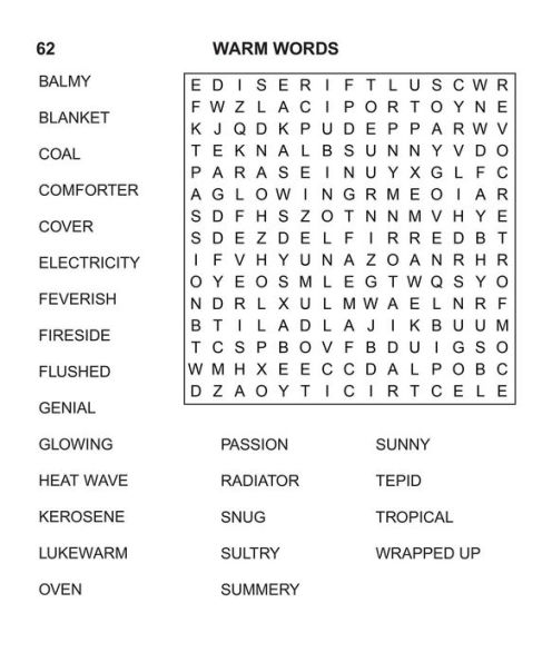 Large Print Floral Word Search