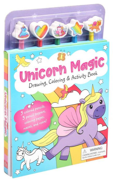 Unicorn Magic Pencil Toppers: Drawing, Coloring & Activity Book