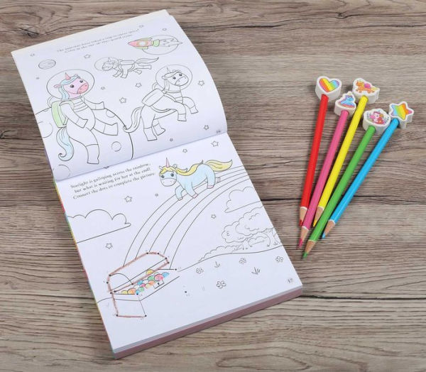 Unicorn Magic Pencil Toppers: Drawing, Coloring & Activity Book