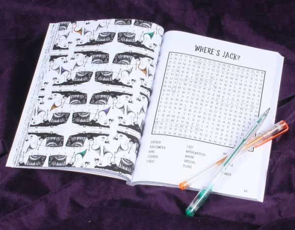 Disney Tim Burton's The Nightmare Before Christmas Word Search and Coloring Book