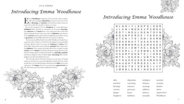 Jane Austen Word Search