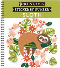 Title: Brain Games - Sticker by Number: Sloth, Author: Publications International Ltd