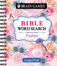 Title: Brain Games Large Print Bible Word Search Psalms, Author: PIL