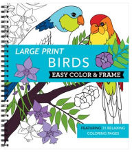 Title: Large Print Easy Color & Frame - Birds (Stress Free Coloring Book), Author: New Seasons
