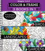 Color and Frame Stained Glass Birds, Landscapes, Gardens