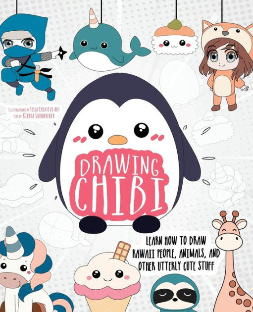 How To Draw People for Kids 9-12: Step by Step Doodling Book Teach You  Sketching 30 Cute Kawaii People In 6 Simple Steps