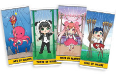 Alternative view 2 of Chibi Tarot: A 78-Card Deck and Guidebook of Fun and Kawaii Chibi Characters