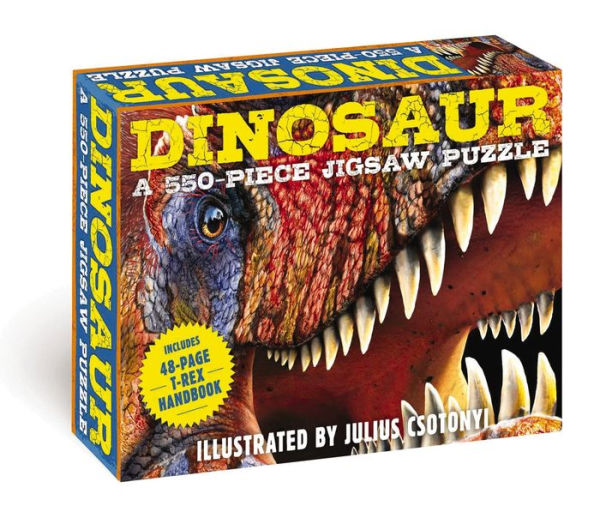 Dinosaurs: 550-Piece Jigsaw Puzzle & Book: A 550-Piece Family Jigsaw Puzzle Featuring the T-Rex Handbook!