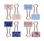 Alternative view 2 of Jane Austen: Floral Patterns Binder Clips (Set of 8)