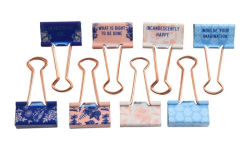 Alternative view 3 of Jane Austen: Floral Patterns Binder Clips (Set of 8)