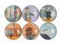 Alternative view 2 of Harry Potter: Exploring Diagon Alley Glass Magnet Set (Set of 6)