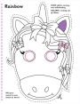 Alternative view 4 of Color & Cut Masks: Unicorns: (Origami For Kids, Art books for kids 4 - 8, Boys and Girls Coloring, Creativity and Fine Motor Skills)