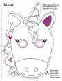 Alternative view 5 of Color & Cut Masks: Unicorns: (Origami For Kids, Art books for kids 4 - 8, Boys and Girls Coloring, Creativity and Fine Motor Skills)