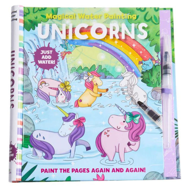 Sketchbook: Cute Large Unicorn Rainbow Sketch Design Notebook for Kids Girls  (Paperback)