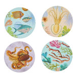 Alternative view 5 of Art of Nature: Under the Sea Coaster Set (Set of 4)