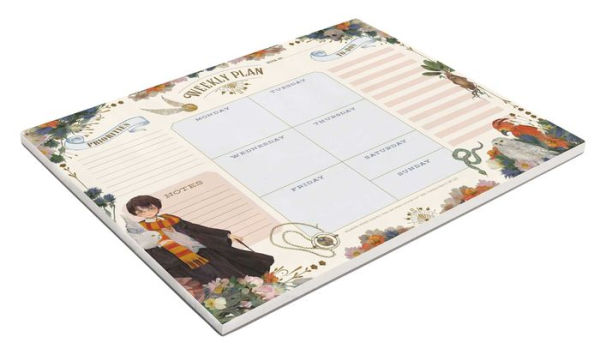 Harry Potter: Floral Fantasy Weekly Planner Notepad