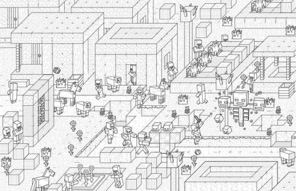 The Official Minecraft Coloring Book: Create, Explore, Relax!: Colorful Storytelling for Advanced Artists
