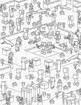 Alternative view 3 of The Official Minecraft Coloring Book: Create, Explore, Relax!: Colorful Storytelling for Advanced Artists