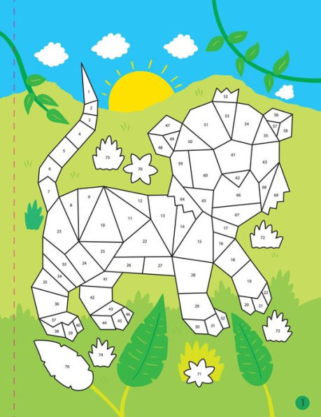 Mindful Sticker By Number: Animals: (Sticker Books for Kids, Activity Books for Kids, Mindful Books for Kids)