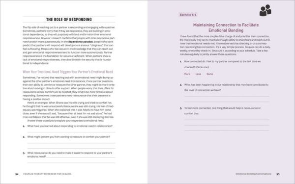 Couples Therapy Workbook for Healing: Emotionally Focused Therapy Techniques to Restore Your Relationship