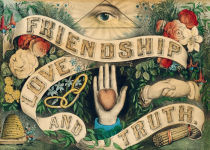 Alternative view 2 of John Derian Paper Goods: Friendship, Love, and Truth 1,000-Piece Puzzle