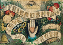 Alternative view 3 of John Derian Paper Goods: Friendship, Love, and Truth 1,000-Piece Puzzle