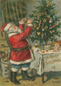 Alternative view 3 of John Derian Paper Goods: Santa Trims the Tree 1,000-Piece Puzzle