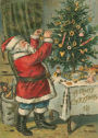 Alternative view 4 of John Derian Paper Goods: Santa Trims the Tree 1,000-Piece Puzzle
