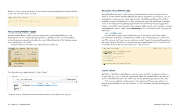 JavaScript Coding for Teens: A Beginner's Guide to Developing Websites and Games