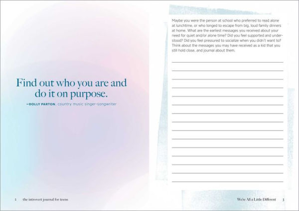 The Introvert Journal for Teens: Guided Prompts to Help You Navigate Life and Celebrate Your Strengths
